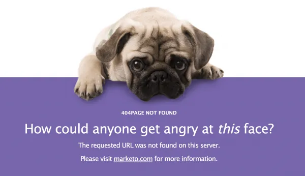 Marketo 404 page