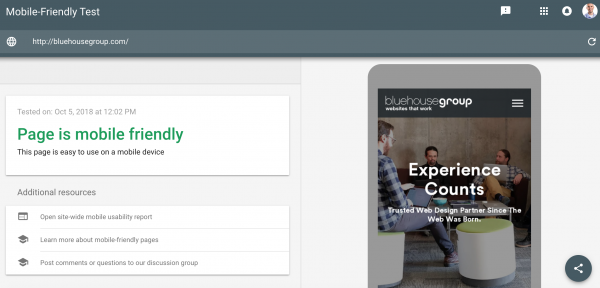 Mobile Friendly Website Analysis